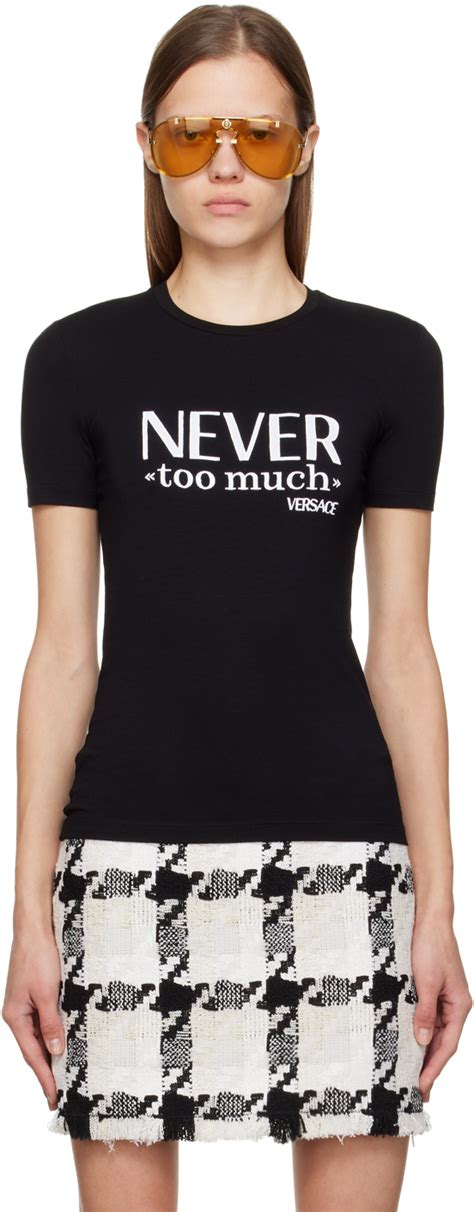 Versace: Black 'Never Too Much' T